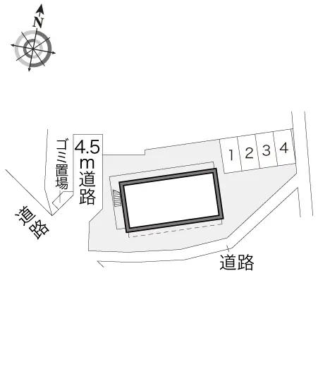 ★手数料０円★八王子市大塚　月極駐車場（LP）